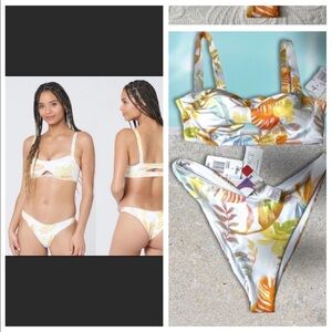 Cabana Tropical Two Piece Bikini LSpace Size L NWT